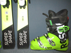HEAD SUPERSHAPE JRS 140cm + Lyžáky 27,5cm