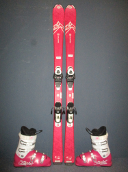 SALOMON QST LUX Jr 140cm + Lyžáky 26,5cm