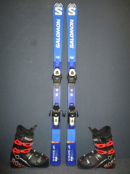 SALOMON S/RACE MT 140cm + Lyžáky 27,5cm