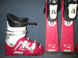 SALOMON QST LUX 110cm + Lyžáky 22,5cm