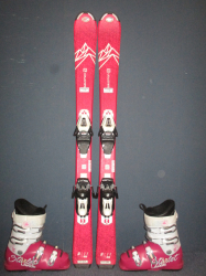 SALOMON QST LUX 110cm + Lyžáky 22,5cm
