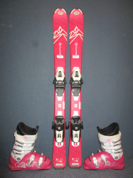 SALOMON QST LUX 100cm + Lyžáky 20,5cm