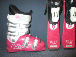 SALOMON QST LUX 100cm + Lyžáky 20,5cm