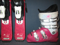 SALOMON QST LUX 100cm + Lyžáky 20,5cm
