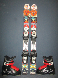 SALOMON TEAM 1 Jr 90cm + Lyžáky 18,5cm