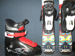 SALOMON TEAM 1 Jr 90cm + Lyžáky 18,5cm