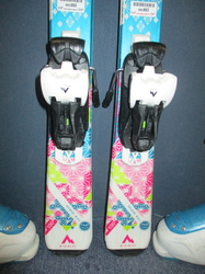 Dětské lyže MCKINLEY SWEETY 100cm + Lyžáky 21,5cm, VÝBORNÝ STAV