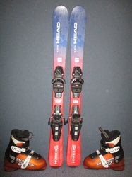 Dětské lyže HEAD MONSTER 97cm + Lyžáky 20cm, SUPER STAV