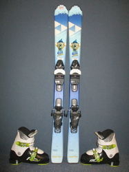Dětské lyže FISCHER EUROMAUS ED 110cm + Lyžáky 22,5cm, SUPER STAV