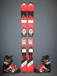Dětské lyže MCKINLEY TEAM 7 110cm + Lyžáky 23,5cm, SUPER STAV