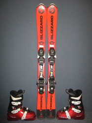 Dětské lyže BLIZZARD FIREBIRD 110cm + Lyžáky 23,5cm, SUPER STAV