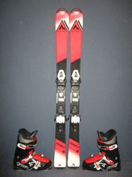 Juniorské lyže MCKINLEY TEAM 7 120cm + Lyžáky 24,5cm, VÝBORNÝ STAV