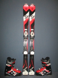 Juniorské lyže TECNO PRO XT TEAM 120cm + Lyžáky 24,5cm, TOP STAV