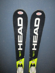 Juniorské lyže HEAD E.RACE TEAM 120cm + Lyžáky 24,5cm, VÝBORNÝ STAV