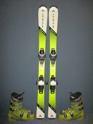 Juniorské lyže MCKINLEY TEAM 66 130cm + Lyžáky 25,5cm, SUPER STAV