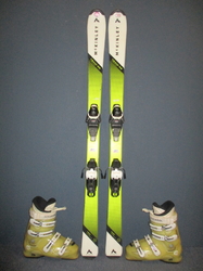 Juniorské lyže MCKINLEY TEAM 66 140cm + Lyžáky 26,5cm, VÝBORNÝ STAV