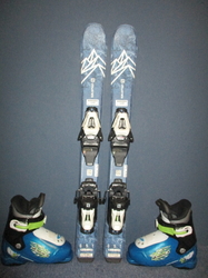 Dětské lyže SALOMON QST MAX Jr 80cm + Lyžáky 19,5cm, SUPER STAV