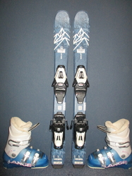 Dětské lyže SALOMON QST MAX Jr 80cm + Lyžáky 18,5cm, SUPER STAV