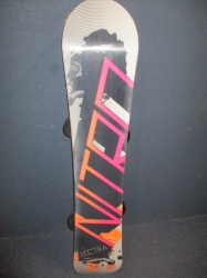 Snowboard NITRO LECTRA 146cm + vázání 