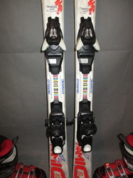 Juniorské lyže DYNAMIC VR 07 120cm + Lyžáky 24,5cm, SUPER STAV