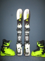 HEAD SUPERSHAPE TEAM 67cm + Lyžáky 15,5cm