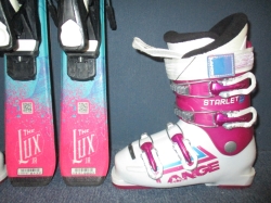 SALOMON THE LUX 110cm + Lyžáky 21,5cm