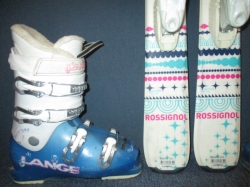 ROSSIGNOL TERRAIN 116cm + Lyžáky 23,5cm