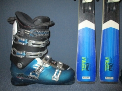DYNASTAR TEAM PRO 145cm + Lyžáky 27,5cm