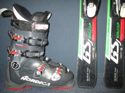 NORDICA DOBERMANN GSJ WC 135cm + Lyžáky 26,5cm