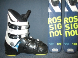 ROSSIGNOL TERRAIN 128cm + Lyžáky 25,5cm