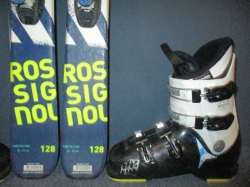 ROSSIGNOL TERRAIN 128cm + Lyžáky 25,5cm