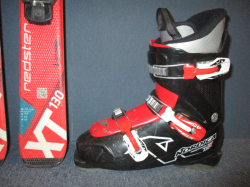 Juniorské lyže ATOMIC REDSTER XT 130cm + Lyžáky 25,5cm, SUPER STAV