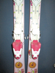 Juniorské lyže ROSSIGNOL FUN GIRL 130cm + Lyžáky 25,5cm, SUPER STAV