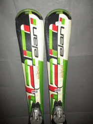 Juniorské lyže ELAN RC RACE 120cm + Lyžáky 24,5cm, VÝBORNÝ STAV