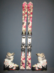 SALOMON JADE Jr 130cm + Lyžáky 24,5cm