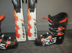 ROSSIGNOL RADICAL RSX 120cm + Lyžáky 24,5cm