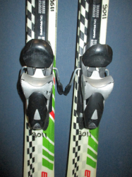 Juniorské lyže ELAN FORMULA 130cm + Lyžáky 26,5cm, TOP STAV