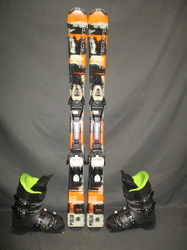 Dětské lyže TECNO PRO PULSE 110cm + Lyžáky 21,5cm, VÝBORNÝ STAV