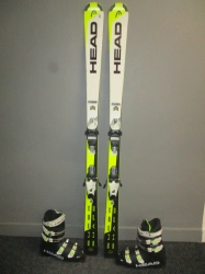 HEAD SUPERSHAPE TEAM 160cm + Lyžáky 27,5cm