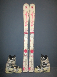 Juniorské lyže DYNASTAR STARLETT 120cm + Lyžáky 24,5cm, VÝBORNÝ STAV