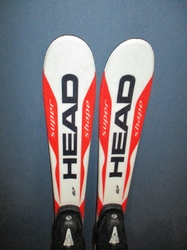 Dětské lyže HEAD SUPERSHAPE 97cm + Lyžáky 19,5cm, VÝBORNÝ STAV
