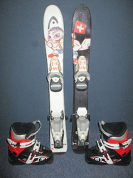 HEAD SPARTA CUCHE 67cm + Lyžáky 15,5cm