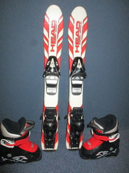HEAD SUPER TEAM 67cm + Lyžáky 15,5cm