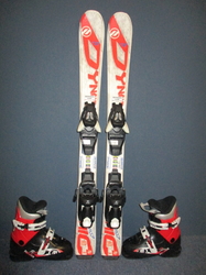 Dětské lyže DYNAMIC VR 07 90cm + Lyžáky 18,5cm, SUPER STAV