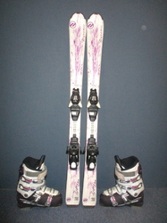 Juniorské lyže DYNAMIC LIGHT ELVE 120cm + Lyžáky 23,5cm, SUPER STAV
