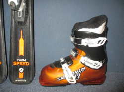 Dětské lyže DYNASTAR TEAM SPEED 110cm + Lyžáky 23cm, SUPER STAV