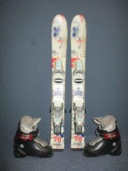 ROSSIGNOL BANDIT 80cm + Lyžáky 17,5cm
