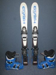 HEAD SUPERSHAPE 77cm + Lyžáky 17,5cm
