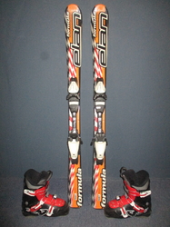 ELAN FORMULA 120cm + Lyžáky 23,5cm