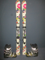 ROSSIGNOL DIVA 130cm + Lyžáky 25cm